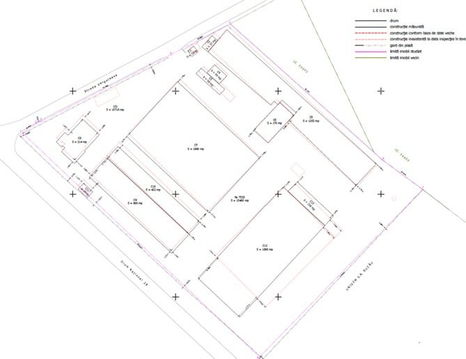 Proprietate industrială situată în sud-estul oraşului Buzău