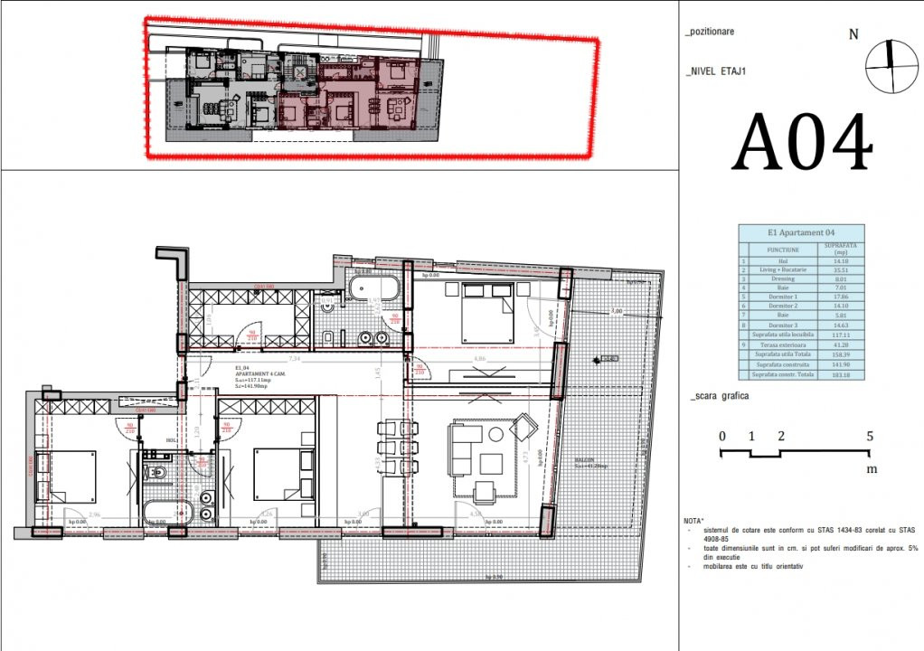 Apartament 4 camere in ansamblu rezidential exclusivist