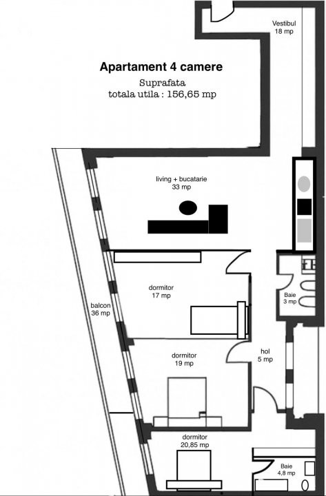 Apartament 3 camere zona Ferdinand, foarte spatios, pret promo