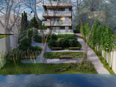 Apartament splendid, lake view, cu terase si gradina