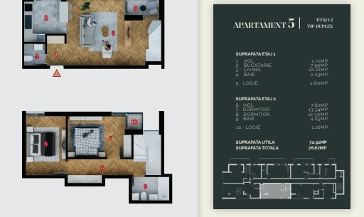 Duplex 3 camere zona Decebal, bloc boutique