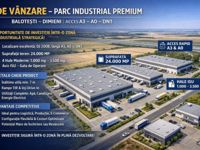 Parc Industrial in dezvoltare Balotesti -Autostrada A0