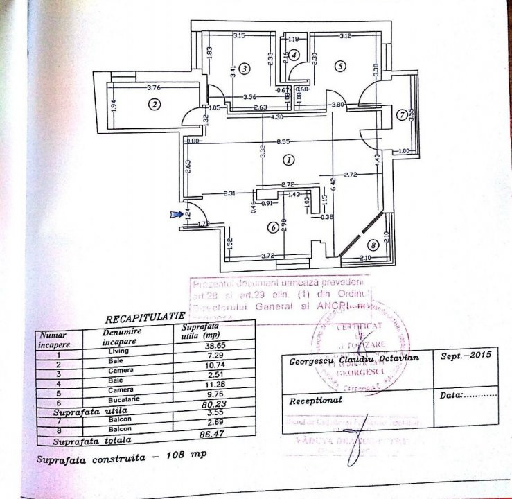 Apartament 3 camere Dorobanti