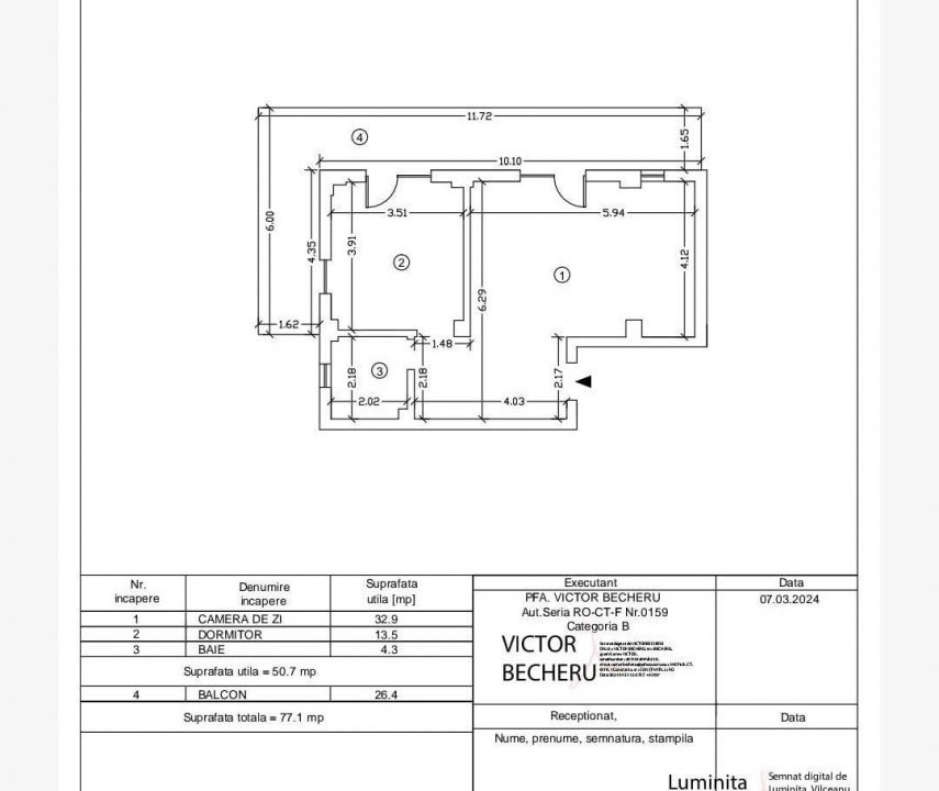 Apartament 2 camere Mamaia Nord
