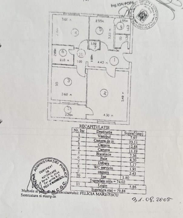 Apartament 3 camere, Splaiul Unirii