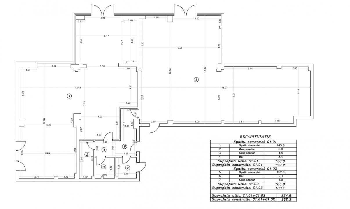 Spatiu comercial premium, 360 mp  – Fabrica de Glucoza