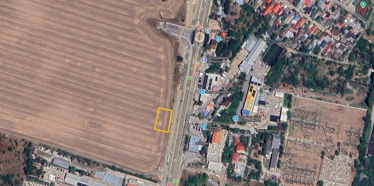 *TEREN INTRAVILAN DE VÂNZARE – JILAVA | DESCHIDERE LA ȘOSEAUA GIURGIULUI**
