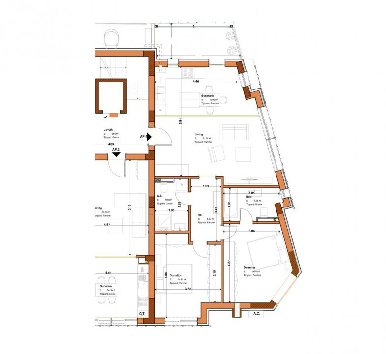 Apartament spatios cu 3 camere in bloc boutique 2026, Unirii - Timpuri noi