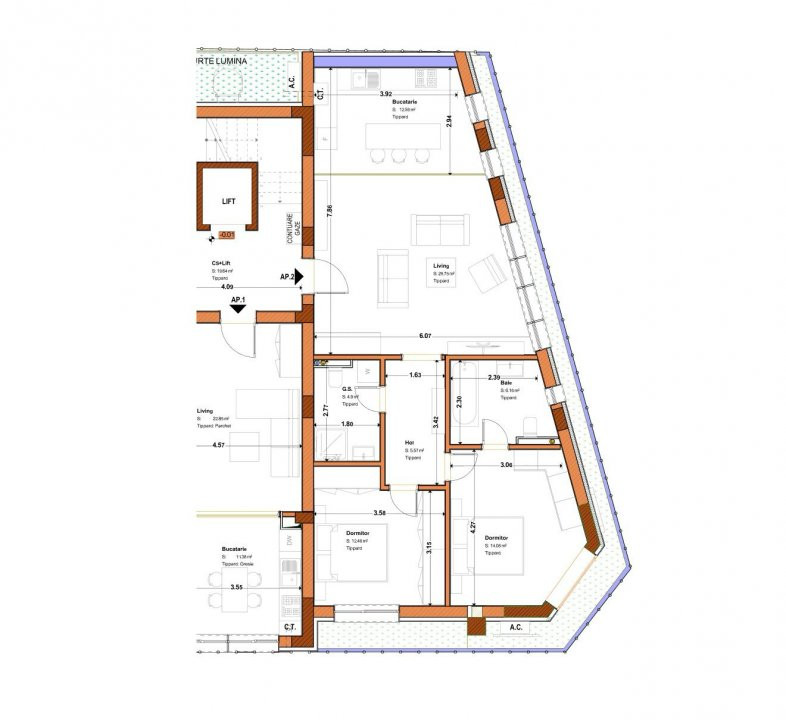 Apartament spatios cu 3 camere in bloc boutique 2026, Unirii - Timpuri noi