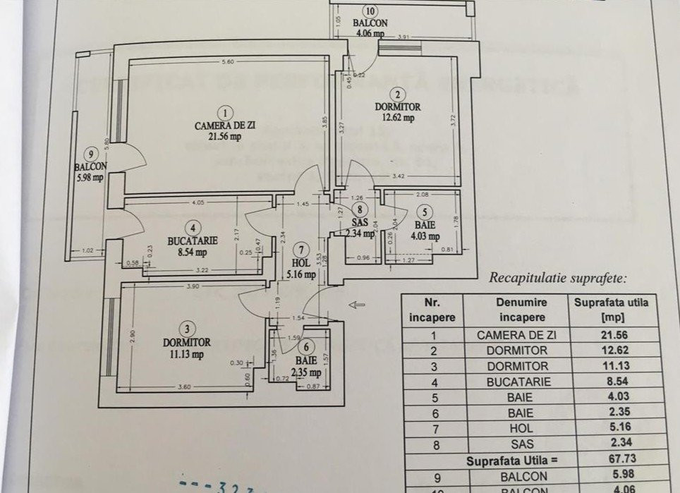 Apartament cu 3 camere, mobilat, parcare inclusa- zona Baba Novac