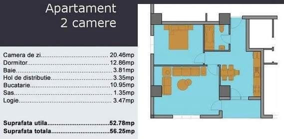 Apartament 2 camere, bloc 2015, zona Stefan cel Mare - metrou Obor 