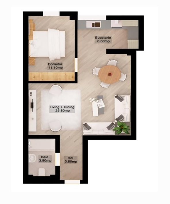 Apartament cu 2 camere - Dorobanti, bloc 2010